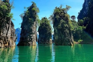 푸켓 출발: 푸타완에서의 점심 식사와 함께 초우란 호수 탐험