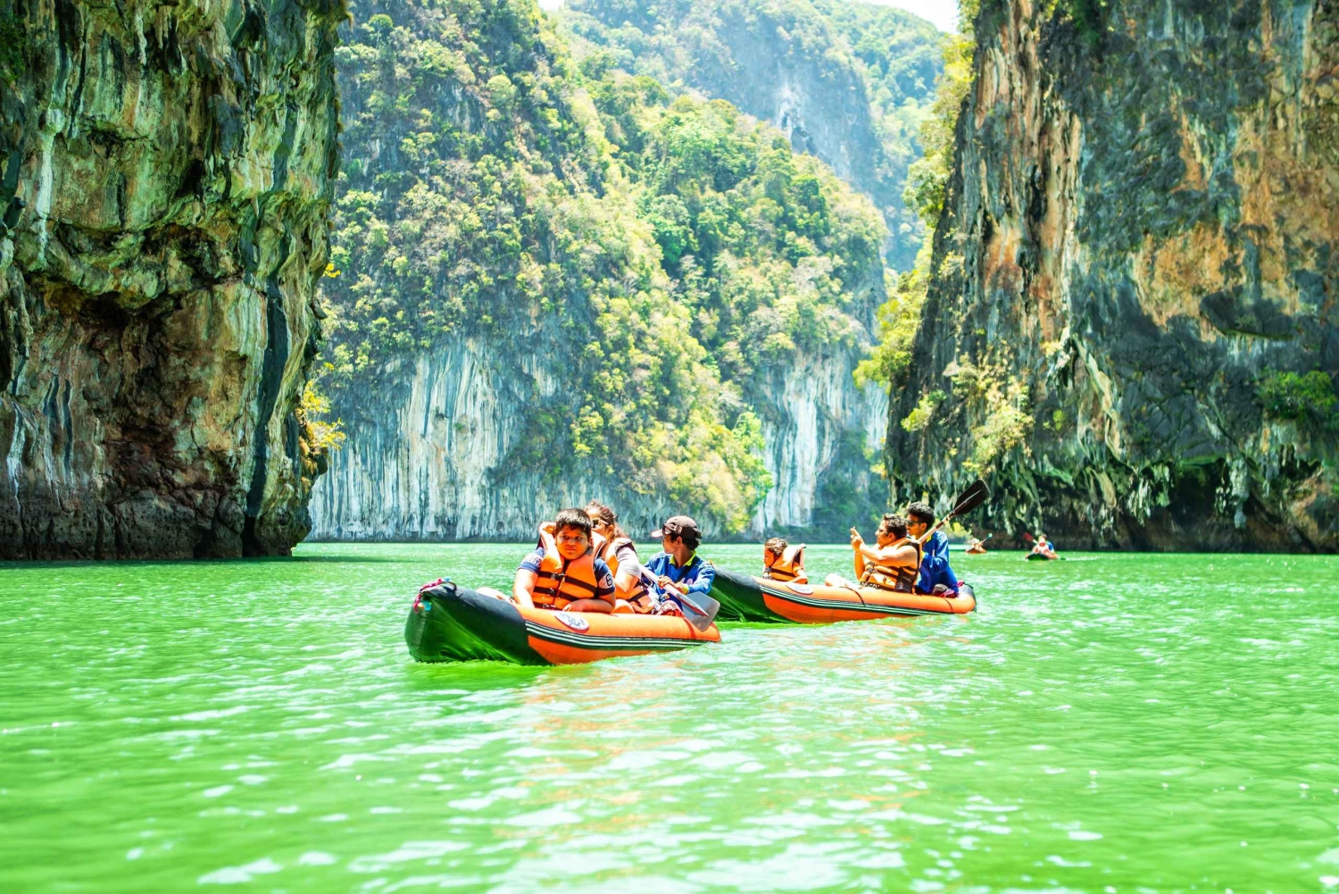 푸켓 출발 : 제임스 본드 섬 빅보트 & 카누 어드벤처