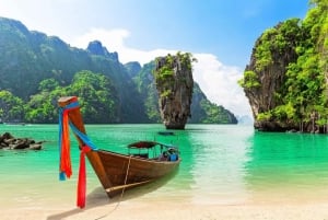 From Phuket: James Bond Island & Canoe Tour by Longtail Boat