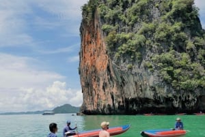 A partir de Phuket: Excursão de lancha rápida à Ilha James Bond e canoagem