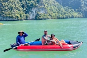 A partir de Phuket: Excursão de lancha rápida à Ilha James Bond e canoagem