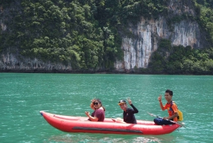 A partir de Phuket: Excursão de lancha rápida à Ilha James Bond e canoagem