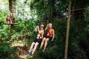 Fra Phuket: Khao Lak ATV, zipline, rafting og dyrelivstur