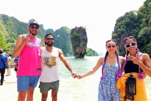 Desde Phuket: Excursión de Aventura en Catamarán por la Bahía de Phang Nga