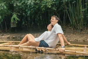 De Phuket: PhangNga, rafting em jangadas de bambu, templo e cascata