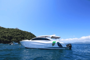 Från Phuket: Premium privat motorbåt Coral/Racha/Promthep