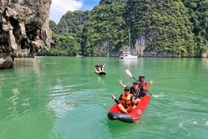 Desde Phuket: Excursión en barco privado a la isla Phi Phi-James Bond