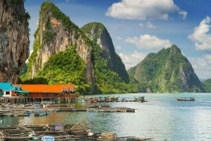 Z Phuket: rejs łodzią motorową po Jamesie Bondzie i zatoce Phang Nga
