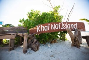 Khao Lak: Passeio de um dia em lancha rápida pelas ilhas James Bond e Khai