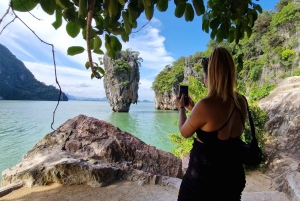 Khao Lak: James Bond, Ko Panyi, tour por la isla de Khai con piragua