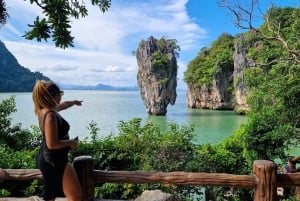 Khao Lak: James Bond, Ko Panyi, tour por la isla de Khai con piragua