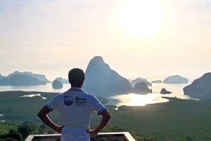 Khao Lak: Wycieczka o wschodzie słońca po zatoce Phang Nga łodzią VIP Longtail