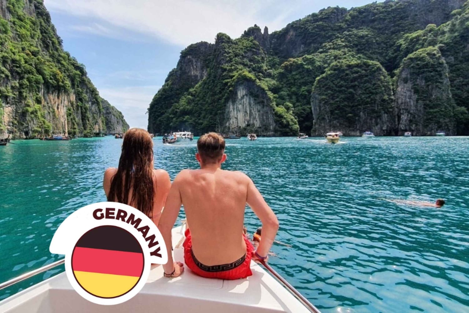 Khaolak: Phi Phi Island & Maya Bay with German Guide & Lunch