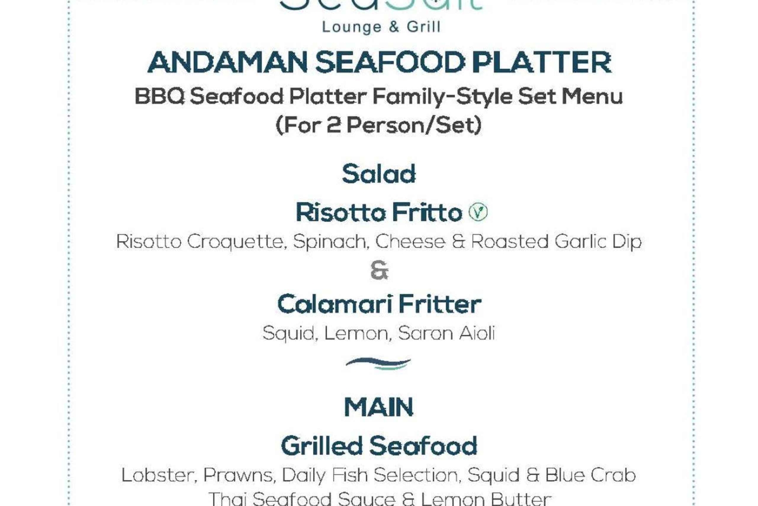 파통: 씨솔트 라운지 앤 그릴 다이닝 경험