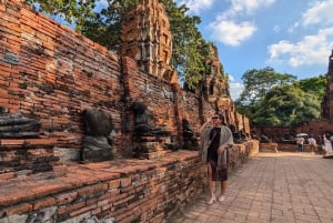 Von Pattaya aus: Private Tagestour nach Ayutthaya mit Bootstour