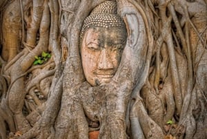 Von Pattaya aus: Private Tagestour nach Ayutthaya mit Bootstour