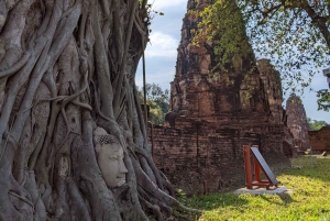 Von Pattaya aus: Private Tagestour nach Ayutthaya mit Bootstour