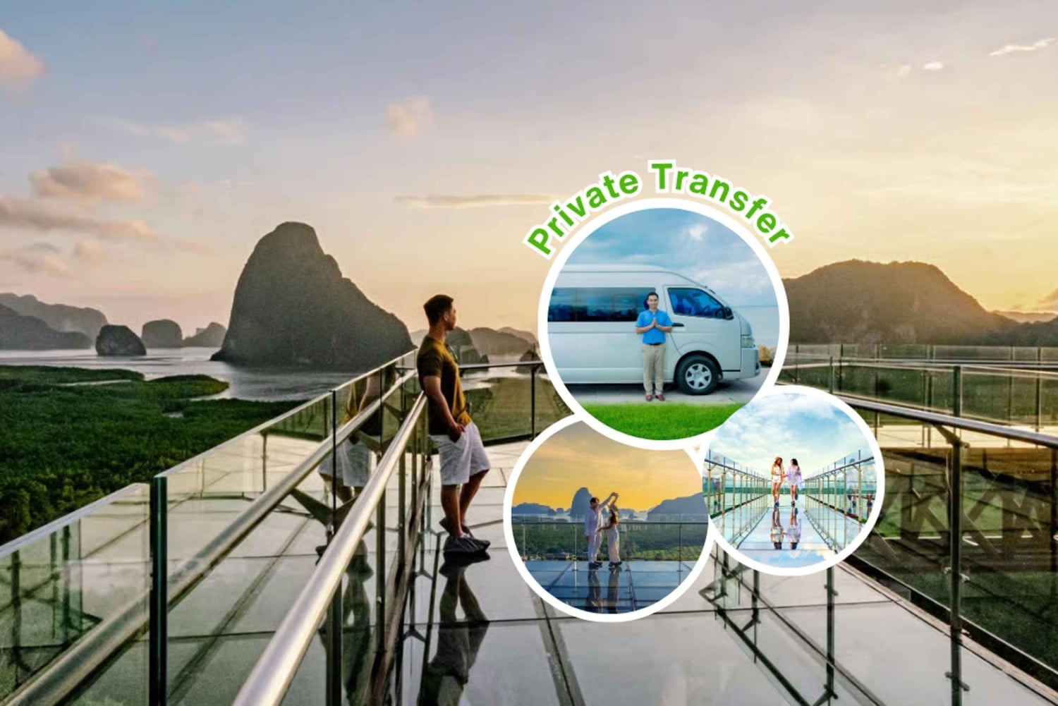 Скайуок в заливе Пханг Нга в Самет Нангше с частным трансфером