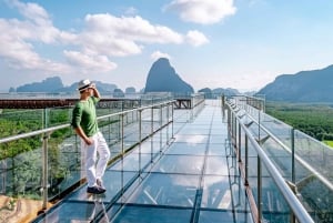 Phang Nga Bay Skywalk på Samet Nangshe med privat transfer