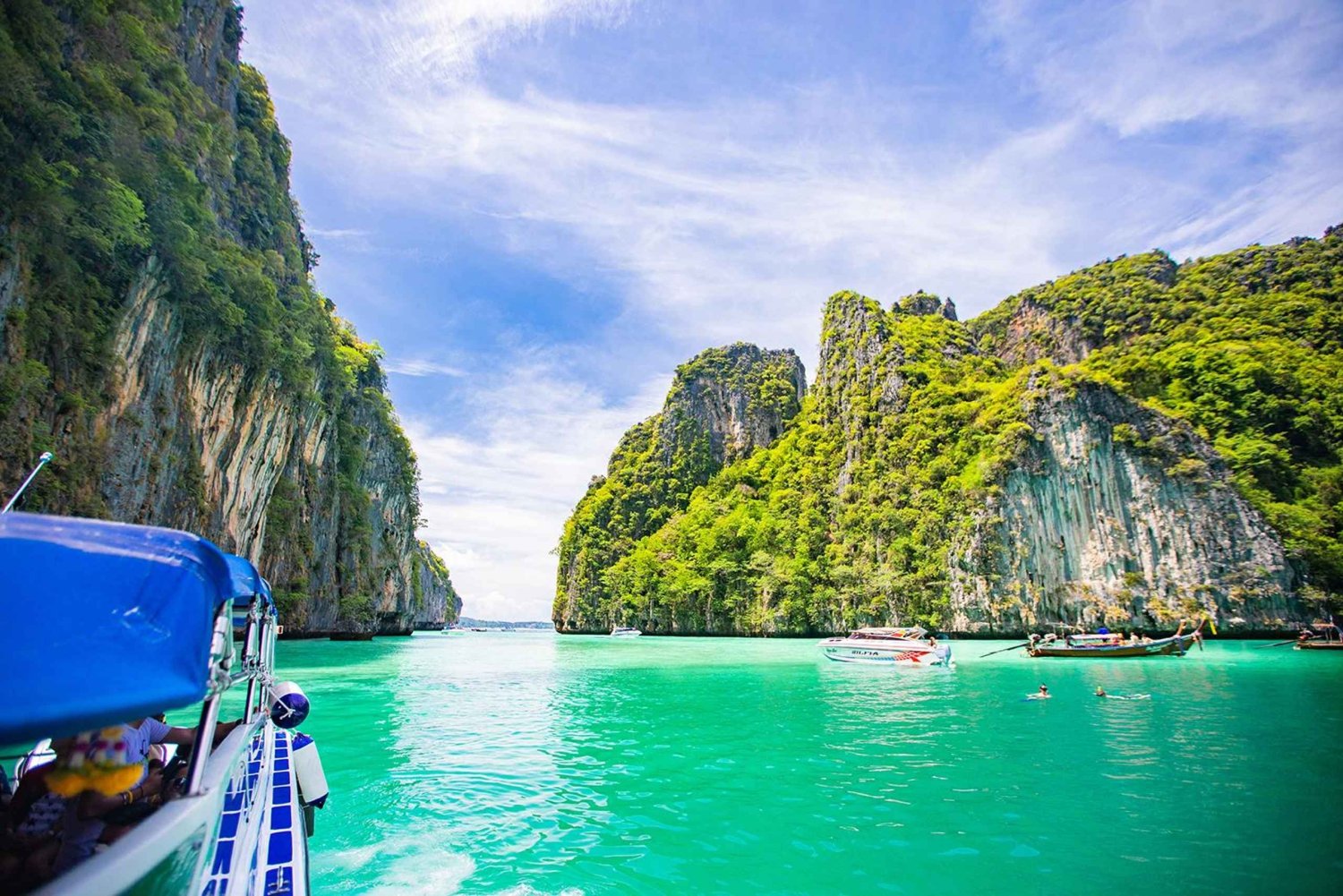 Phi Phi : Visite d'une jounée des îles Phi Phi et du coucher de soleil en bateau rapide