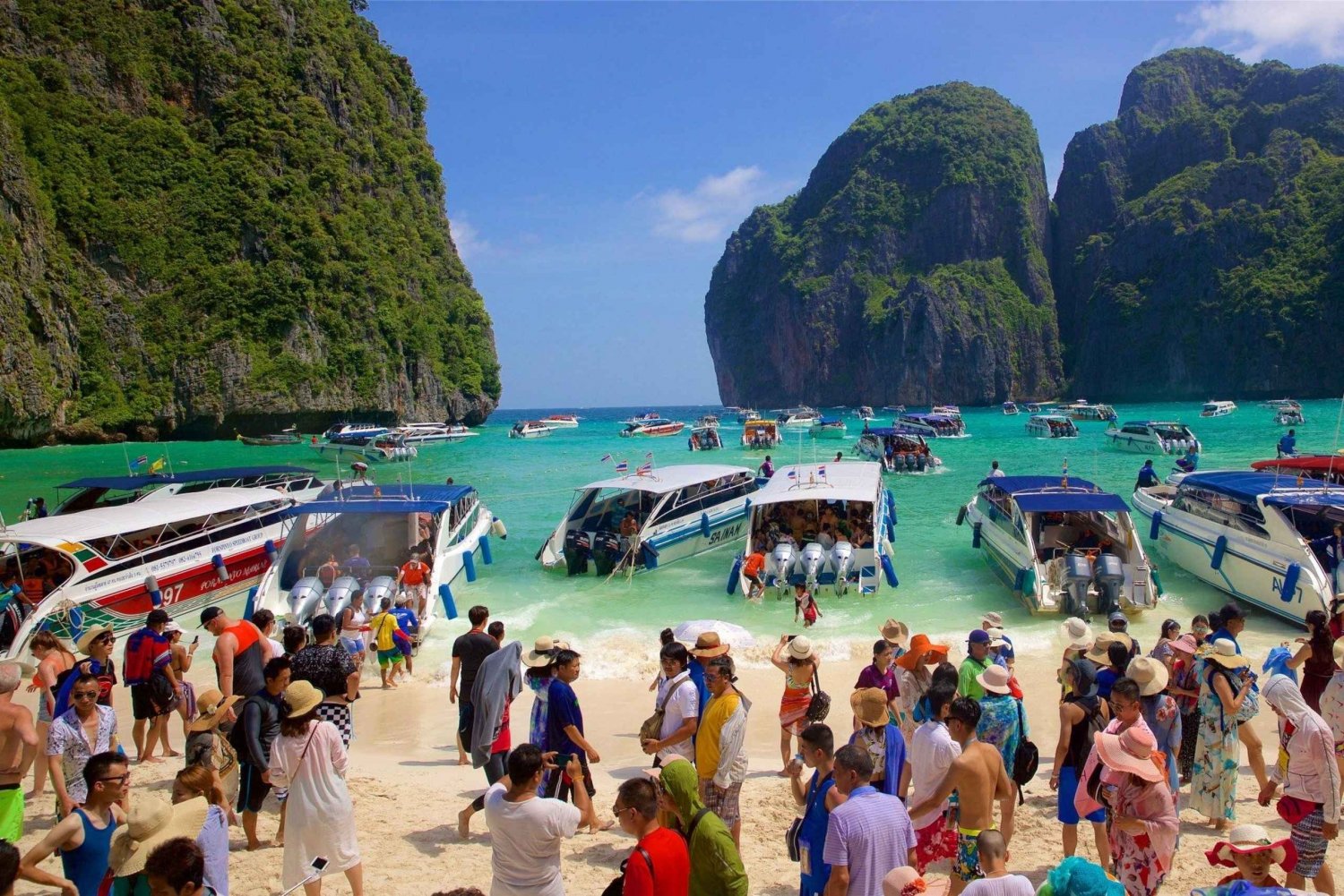 Fra Phuket: Speedbådstur til Phi Phi-øerne