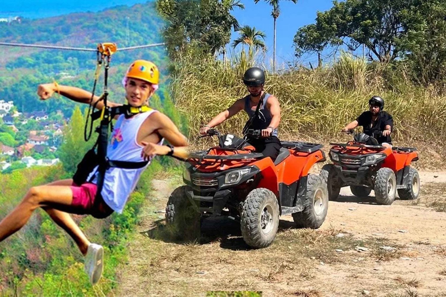 Phuket: ATV- og zipline-eventyr med hoteltransfer