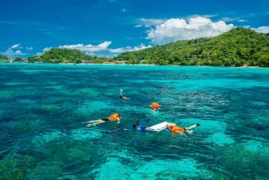 푸켓 고속 쌍동선으로 즐기는 뱀부 아일랜드와 피피섬