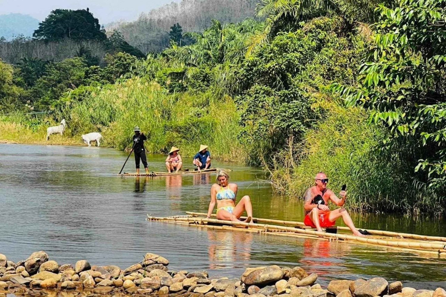 Phuket: Bambusrafting 5KM + ATV 30MIN med Adv Raft-alternativ