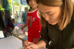 プーケット：バティックワークショップ 制作とペイントクラス