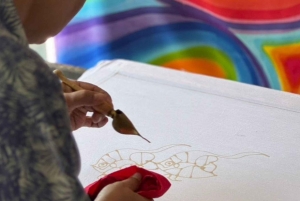 プーケット：バティックワークショップ 制作とペイントクラス