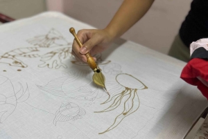 プーケット：バティックワークショップ 制作とペイントクラス