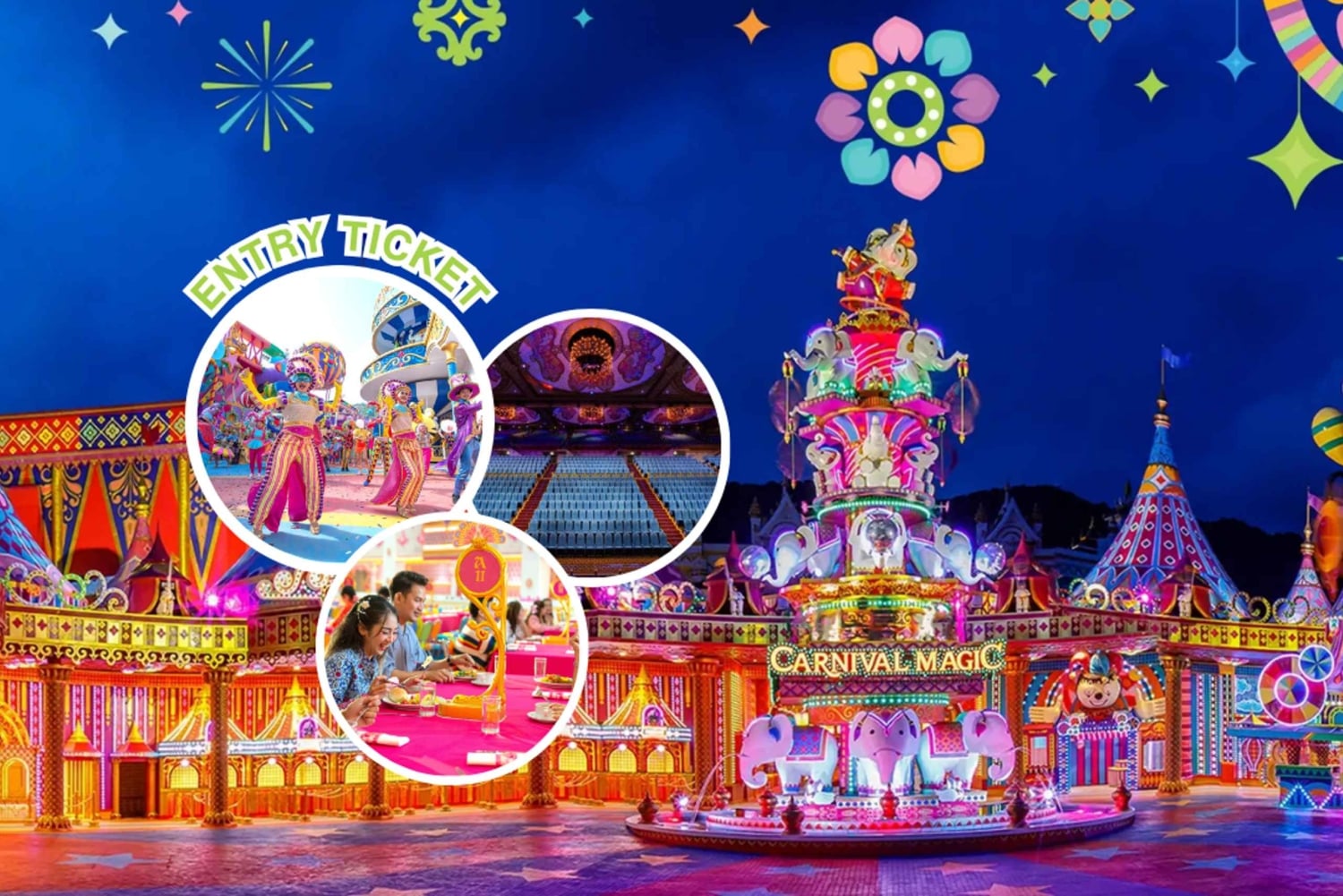 Phuket: Carnivalin taikaesitys ja illallinen