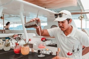 Phuket: Koraal & Racha eiland met luxe party catamaran