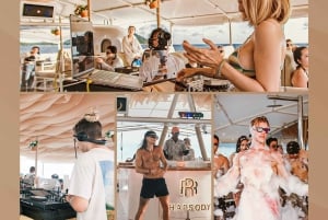 Phuket: Koraal & Racha eiland met luxe party catamaran