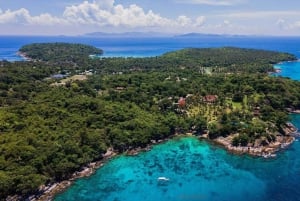 Phuket : Tour en bateau de l'île de Coral avec coucher de soleil