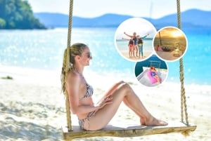 Phuket: Coral Yacht-båttur til Coral Island med solnedgang