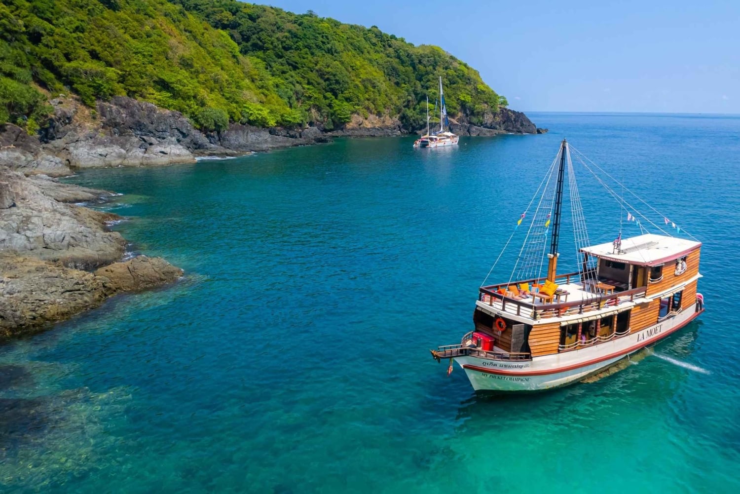 Phuket: Dagsudflugt med frokost i traditionel båd