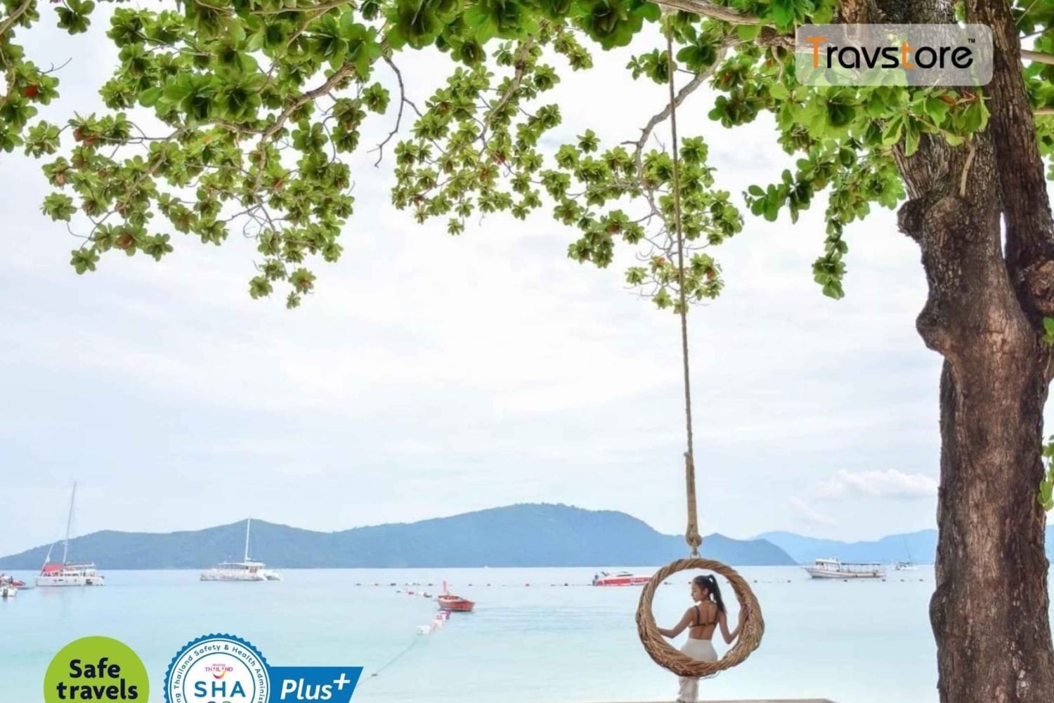 푸켓 카타마란으로 산호와 라차 섬 당일 여행