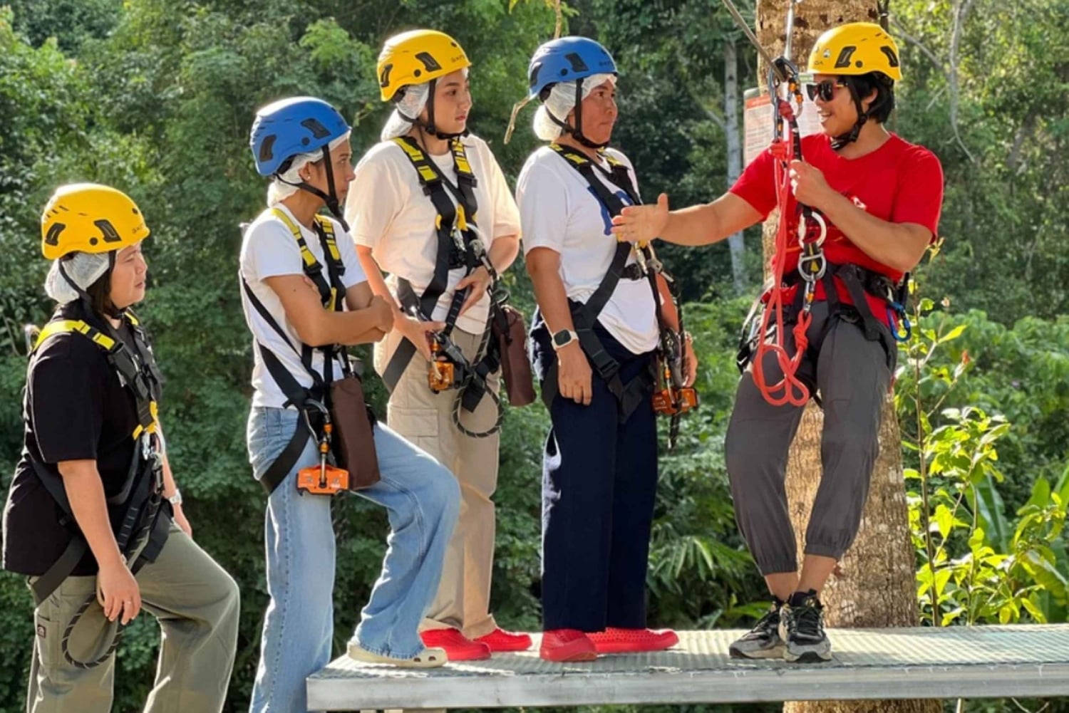 Phuket: Elefantreservat og zipline-eventyr-kombination