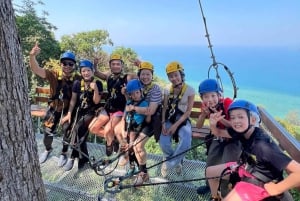 Phuket: Combinatie van olifantensanatorium en zipline-avontuur