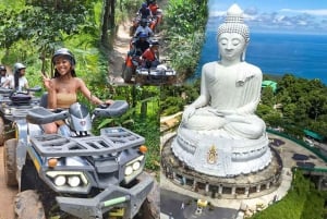 Phuket: Tour guiado de quadriciclo com visita a Phuket Big Bhudha