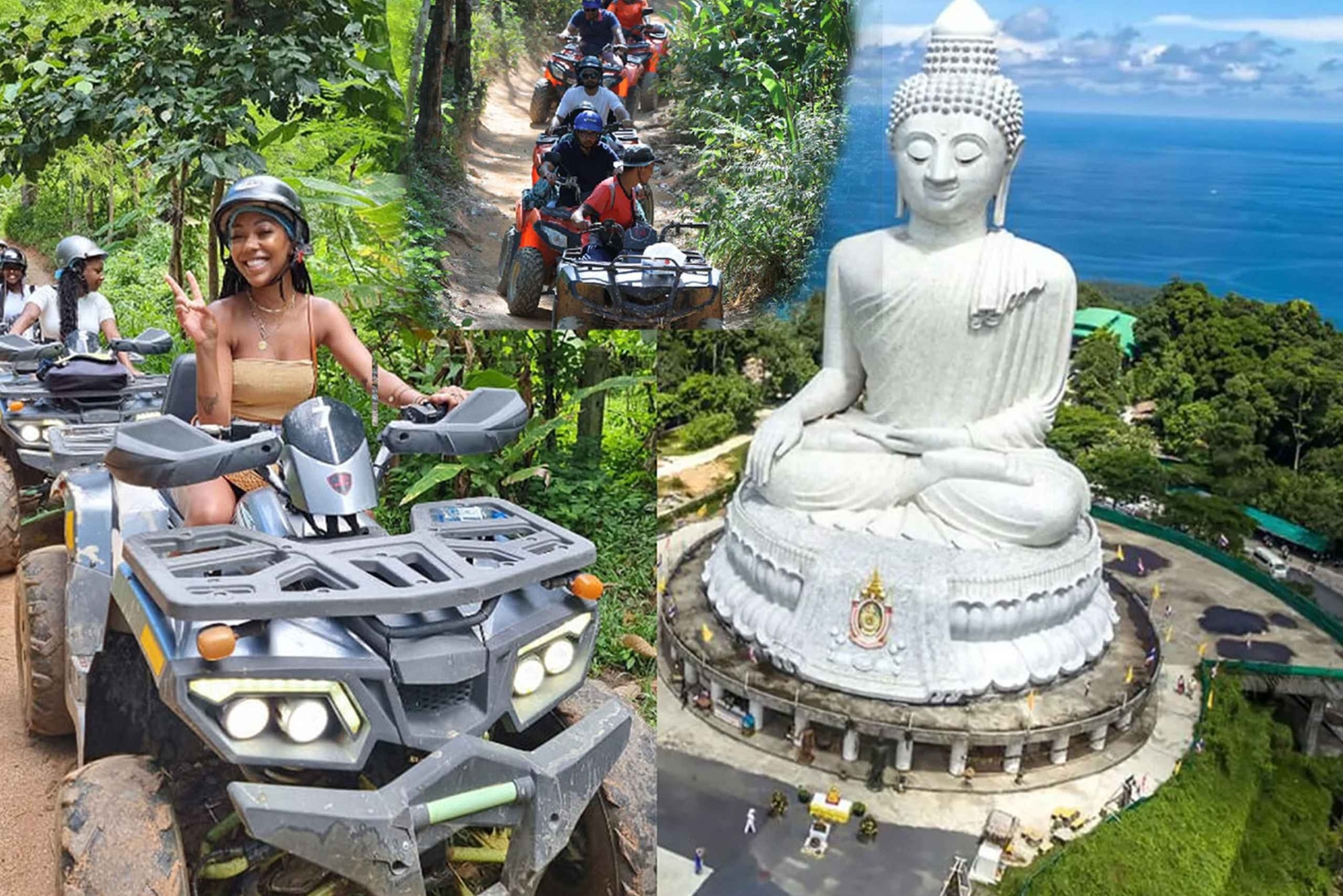 Phuket: ATV-tour met gids en bezoek aan Phuket Big Bhudha