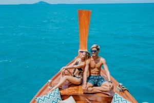 Phuket: Mezza giornata di tour privato dell'isola in barca longtail di lusso
