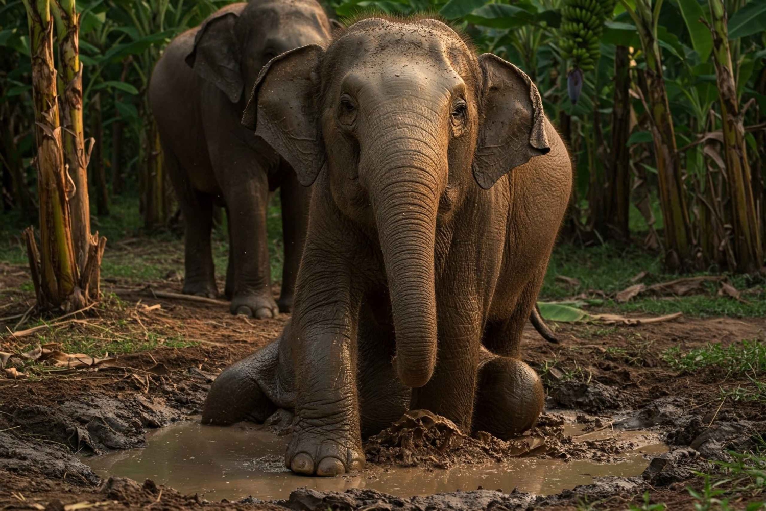 Phuket: Elephant Nature Park opastettu kävelyretki ja kuljetus