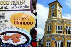 Phuket : Historia Templo Comida sabor Mercado casco antiguo