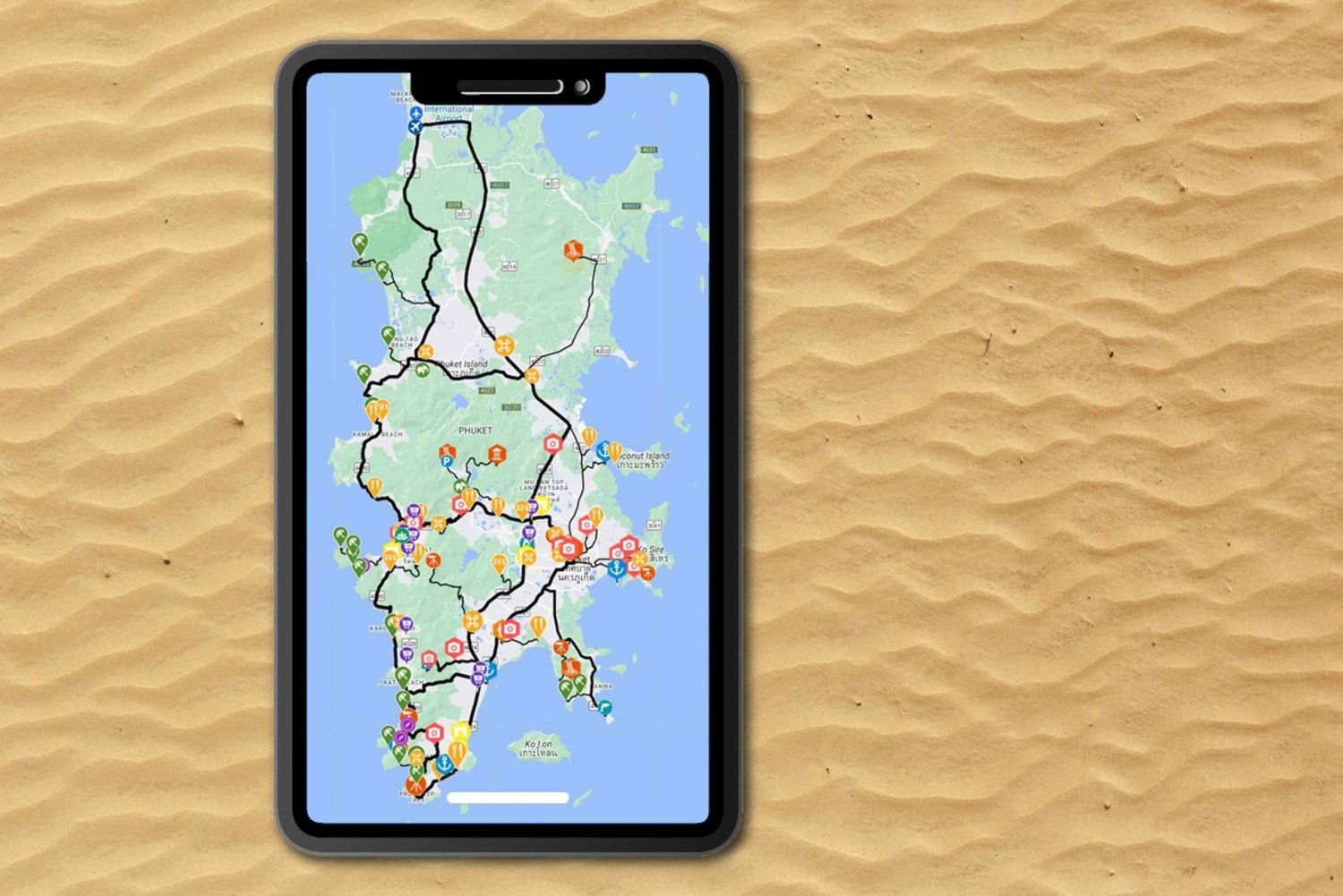 Phuket: Guide til udforskning af øen: App med offline indhold