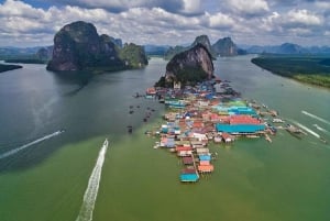 Phuket : L'île de James Bond et la baie de Phang Nga en bateau à moteur
