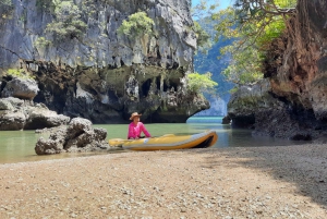 Пхукет: остров Джеймса Бонда на большой лодке и каноэ по морской пещере