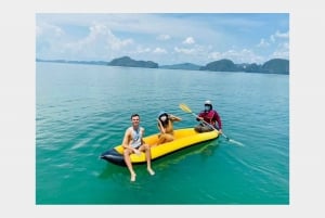 Phuket: James Bond Island med stor båt och kanotpaddling