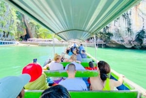 Phuket: James Bond Island med langhalet båd og abetempel